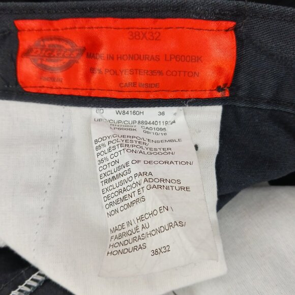 Dickies Mens Size 38 Work Pants Cargo Utility Black Straight Leg Mens 38 - Picture 8 of 13